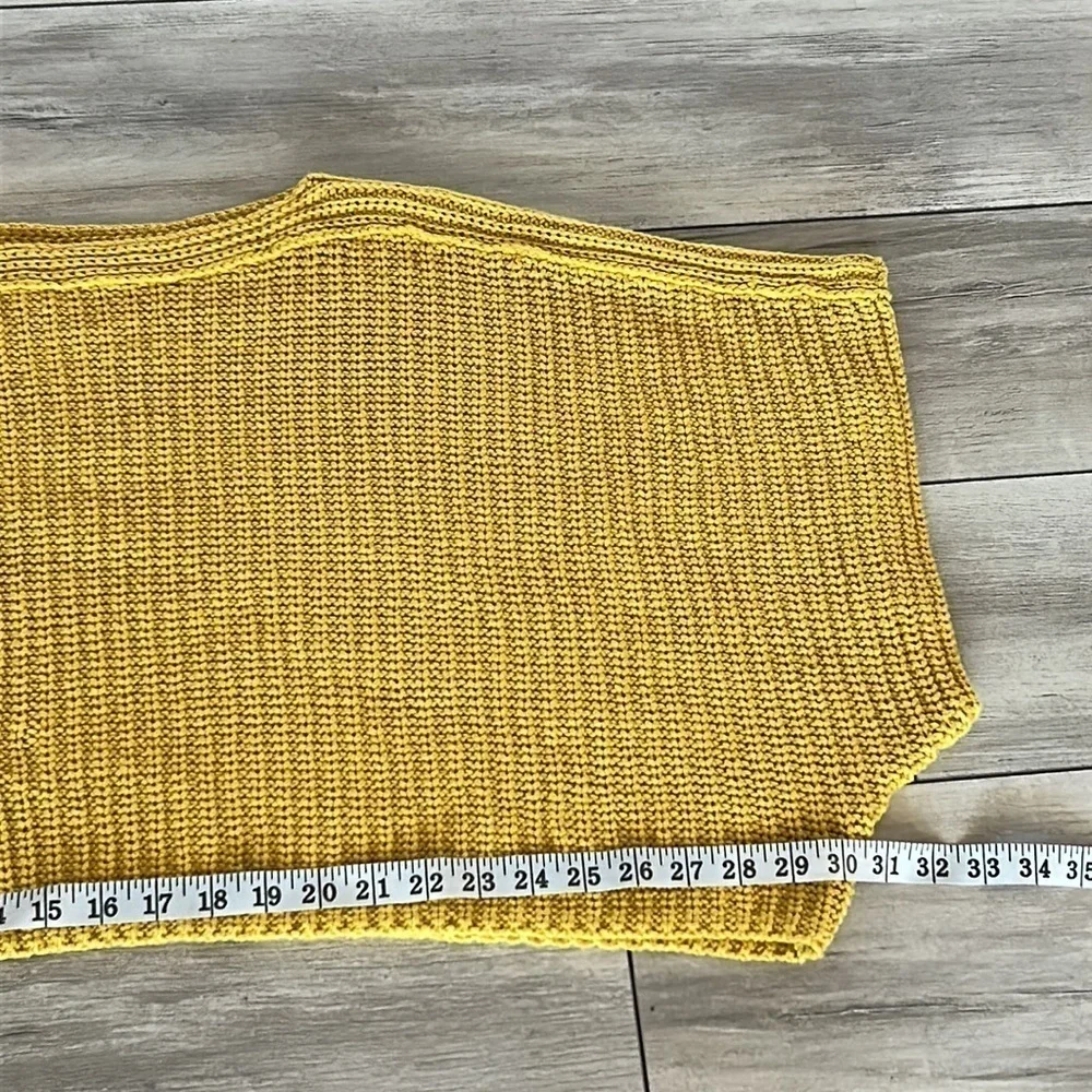 Anthropologie MOTH Aurantia sweater size XS mustard yellow